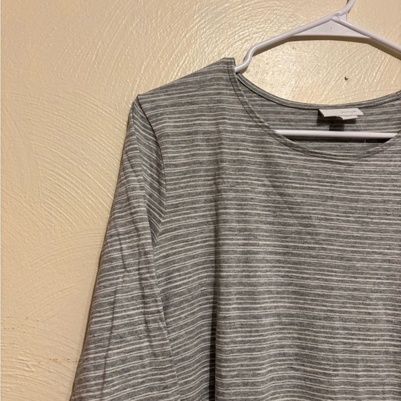 J. Jill Gray Striped Blouse - Picture 6 of 8